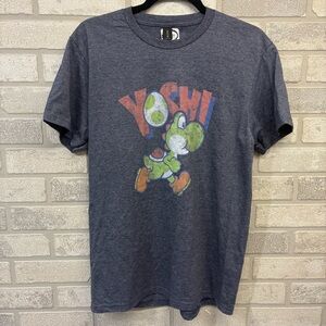 Blue Grey Yoshi Unisex Graphic Tee Size Medium